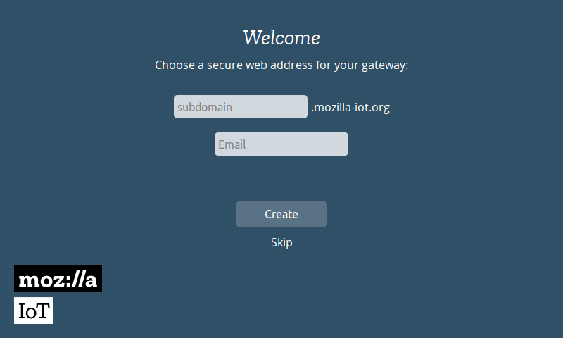 Mozilla Choose Subdomain